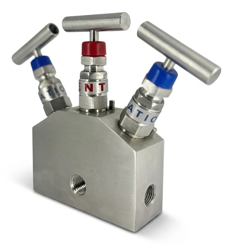 NNN Type Double Block and Bleed Valve - Alternate View