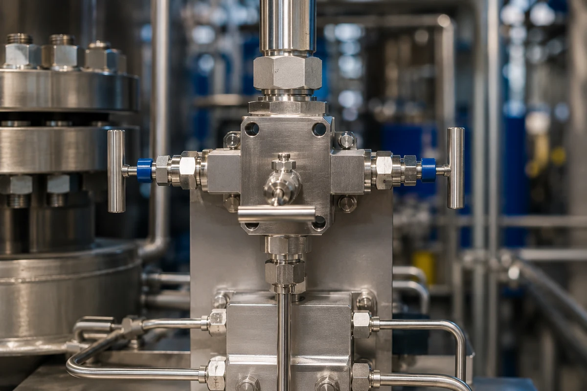 Modular double block and bleed valve for positive process isolation
