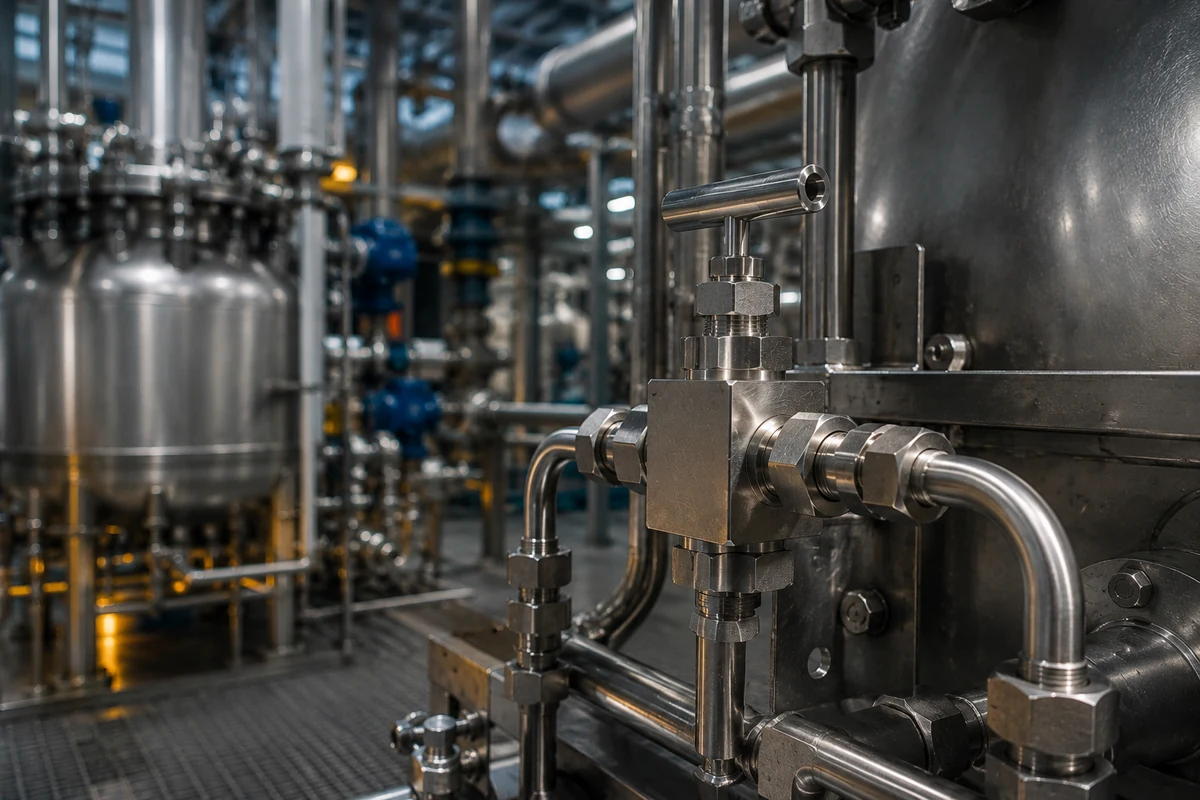 Chemical processing instrumentation valves engineered for aggressive corrosive media