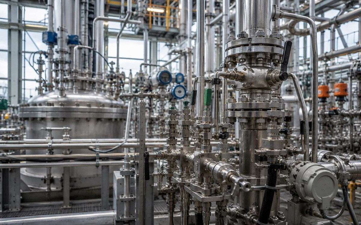 Chemical Processing Plant Exotic Alloy Valve Installation