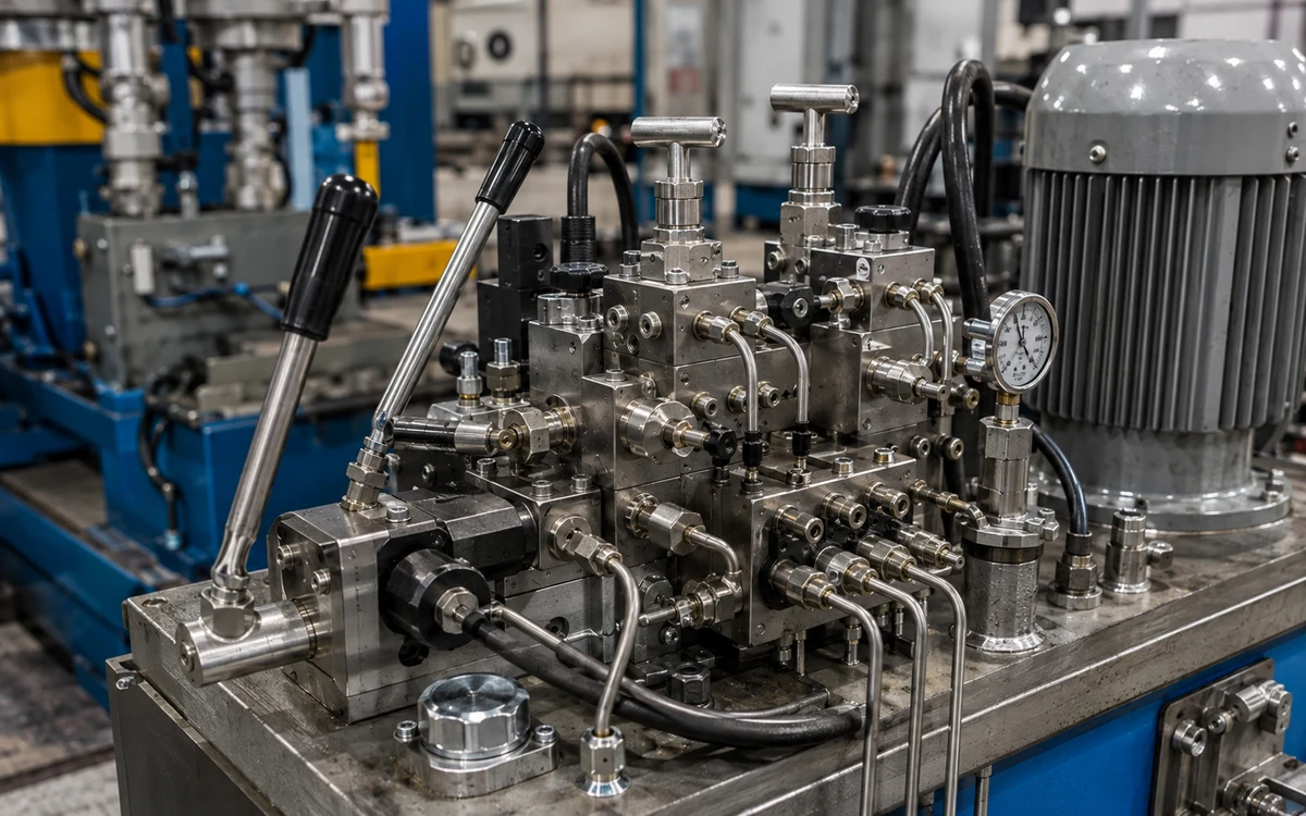 High-Pressure Hydraulic Power Unit HPU Valve Installation