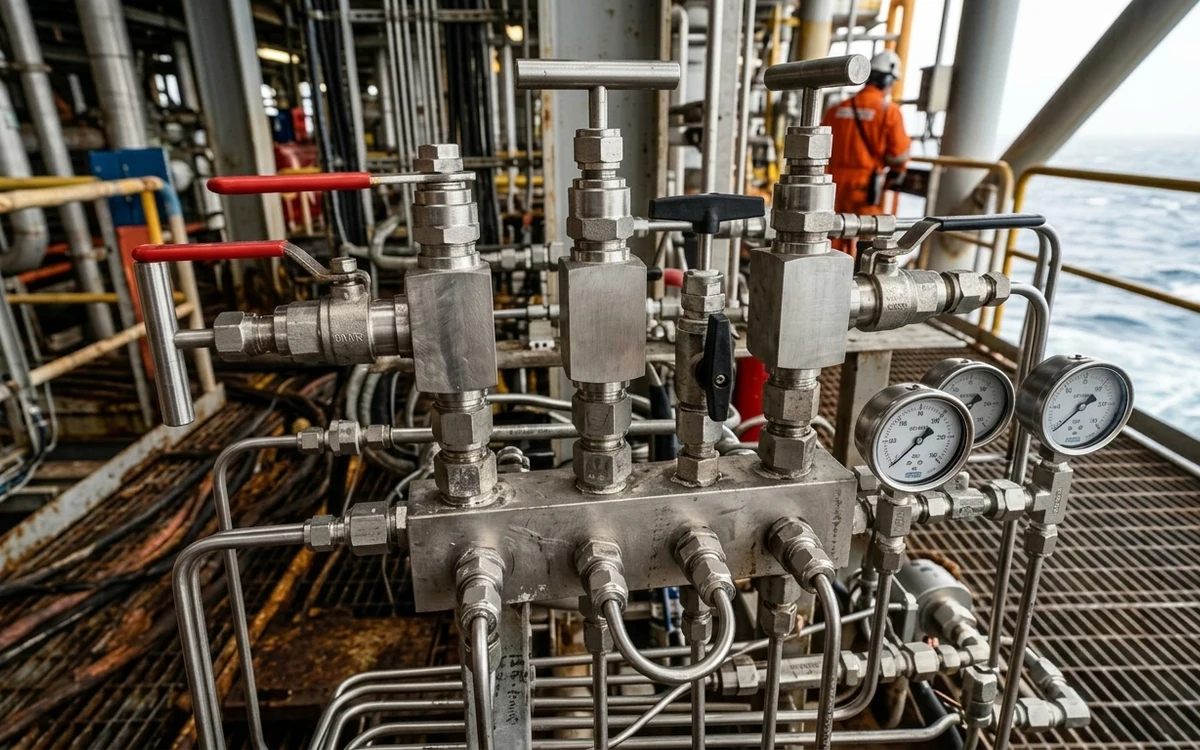 Offshore and Marine Platform Topside Fluid Control Installation