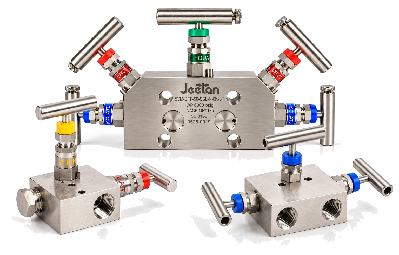 Jeetan Fluid Power 2, 3, and 5-Valve Instrument Manifolds